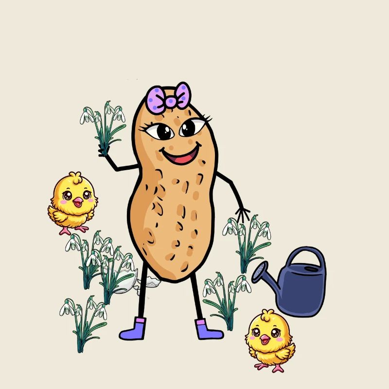 Peanut Spring Easter Chick Snowdrop