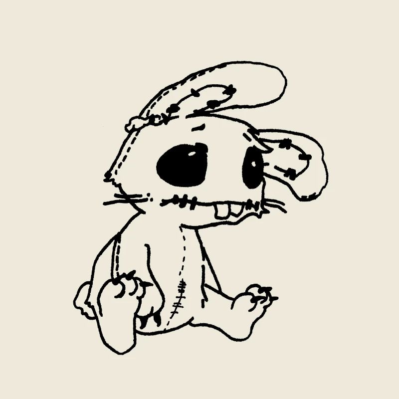 Sad Rabbit - lustiges Emo Häschen
