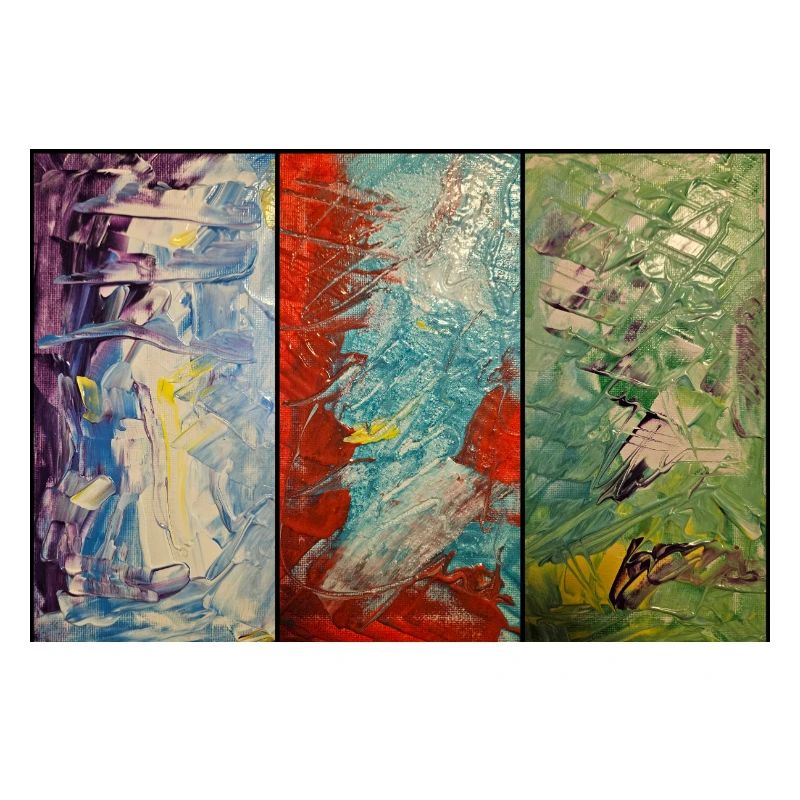Flux de couleur triptyque