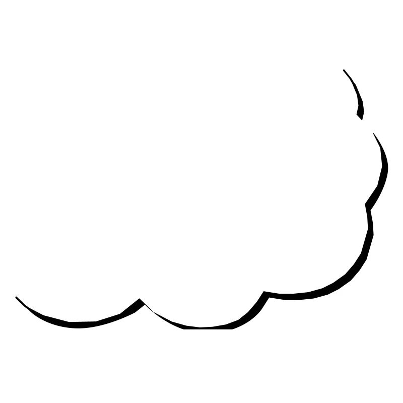 speech balloon | half speech bubble | Cloud | Cloud
