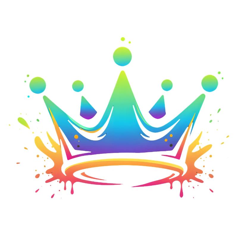 Regenbogen Kronen Splash