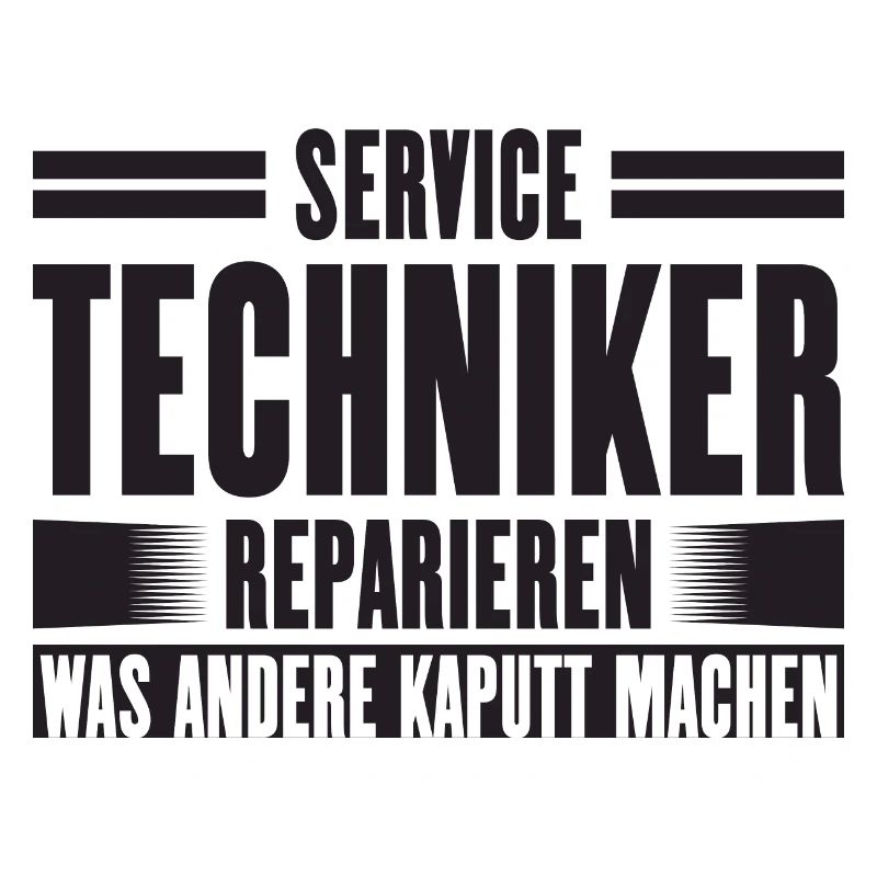 Service Technician Support Solution Slogan Service