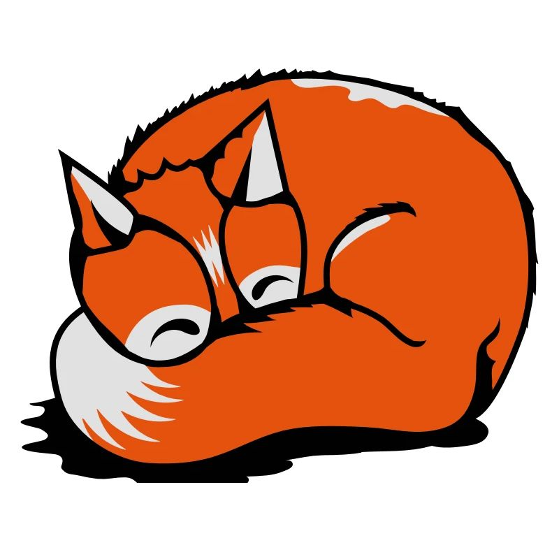 A sleeping fox