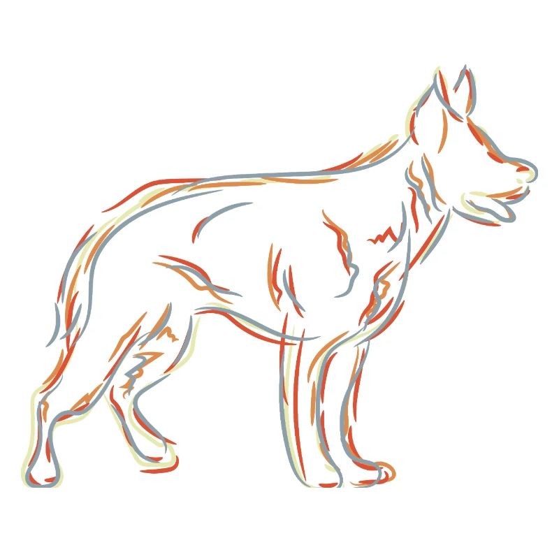 German Shepherd Drawing