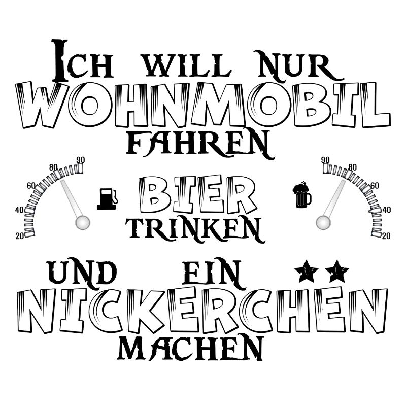 Wohnmobil Bier Nickerchen Camping