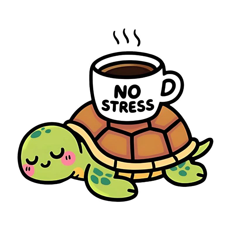 Turtle Zen Café Kein Stress