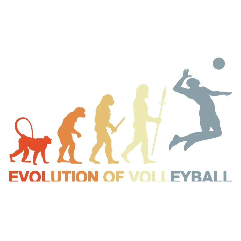 Evolution eines Volleyballspielers