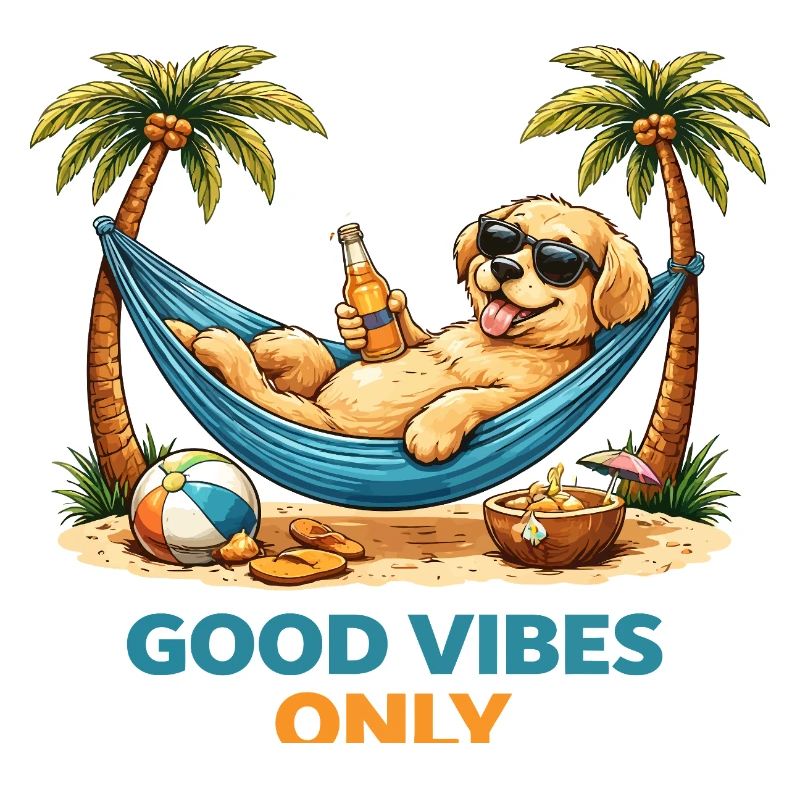 Chiot dans le hamac – Mode Relax