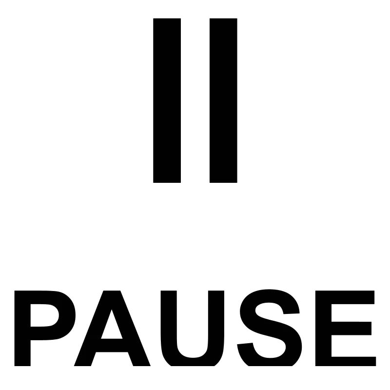 Pause Auszeit Geschenk Statement