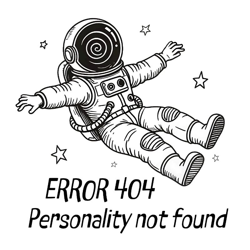 Astronaute Error 404: Personality not found