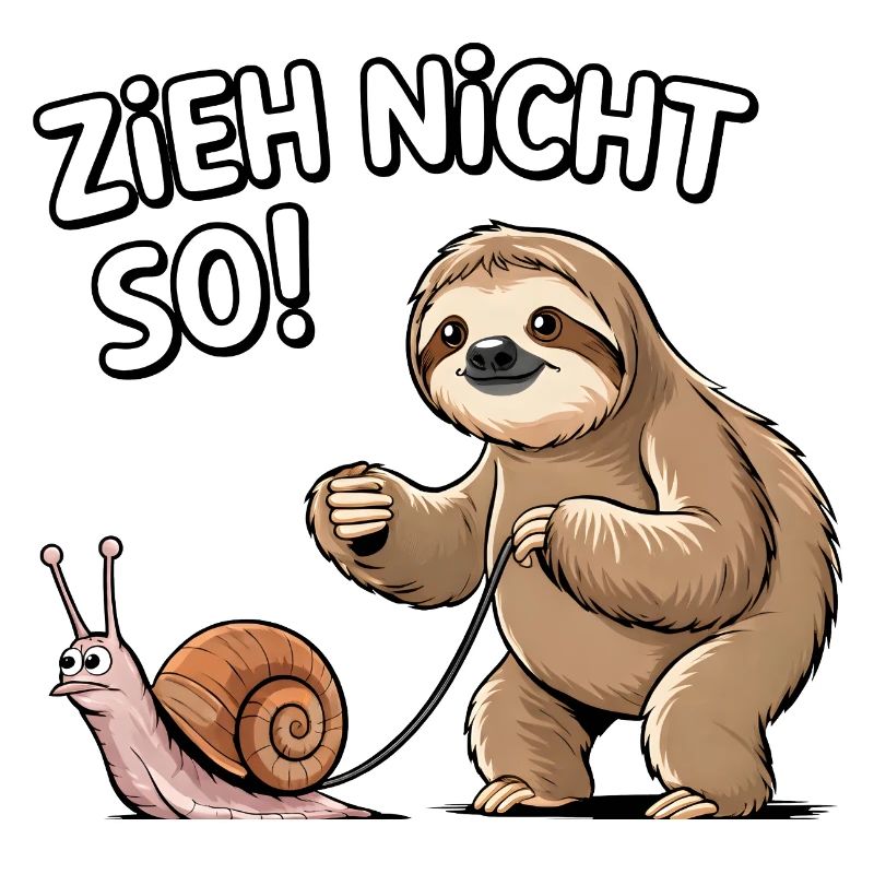 Don't pull so sloth snail