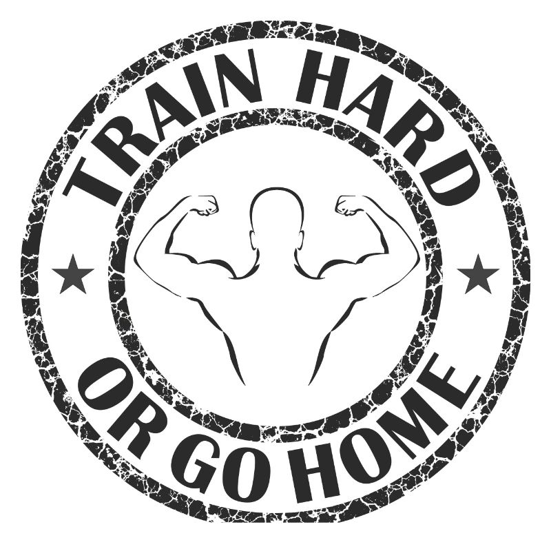 Trainiere hart oder geh nach Hause