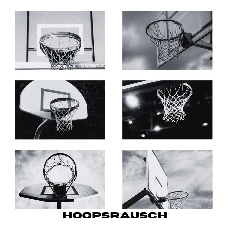 Hoopsrausch BW Collage