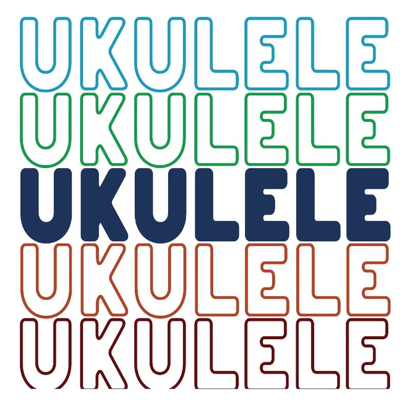 Ukulele typography