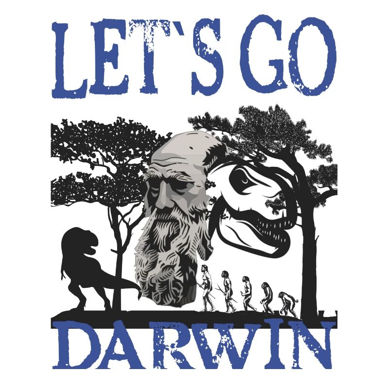 Idée cadeau textile Charles Darwin Evolution