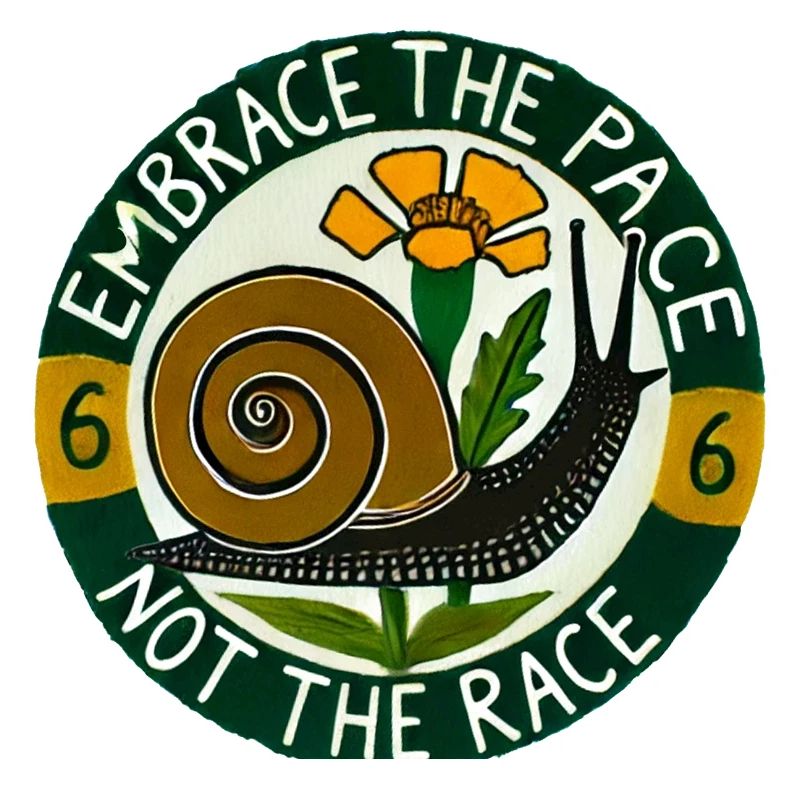 Umarme die langsame Schnecke