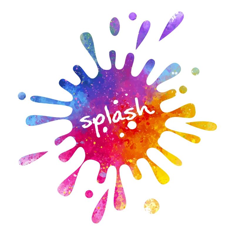 Splash - éclaboussure de couleur colorée