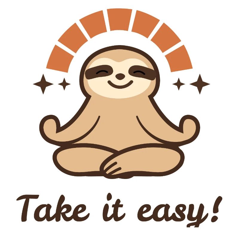 Take it easy – Relaxed Sloth Design