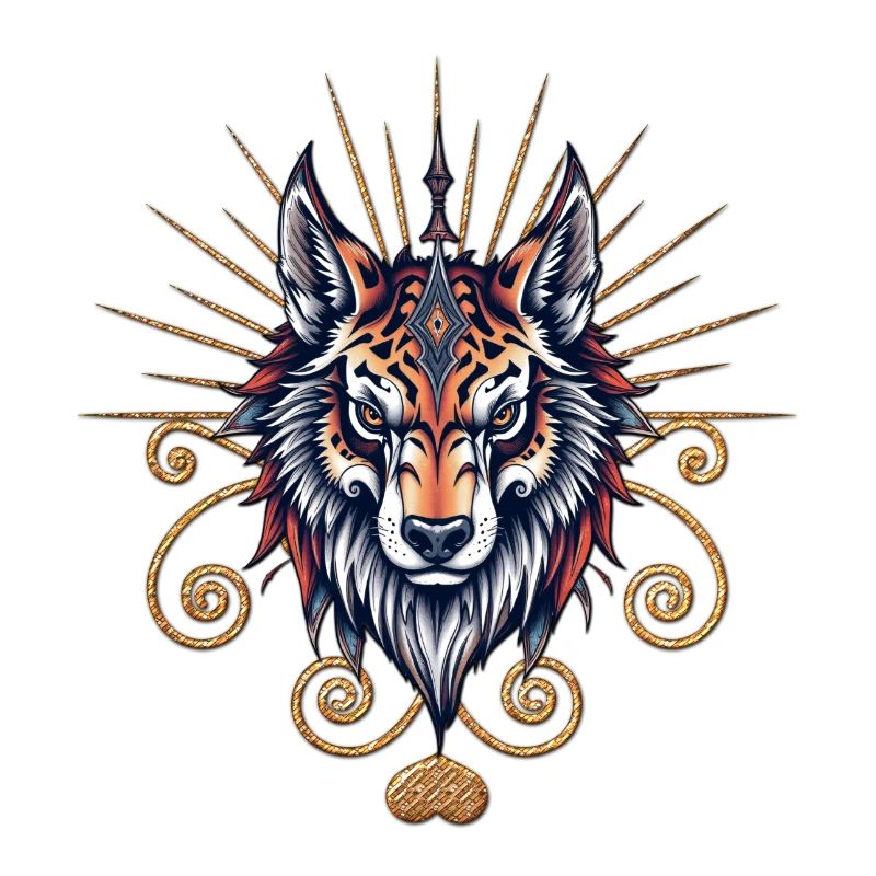 Stunning Wolf Head