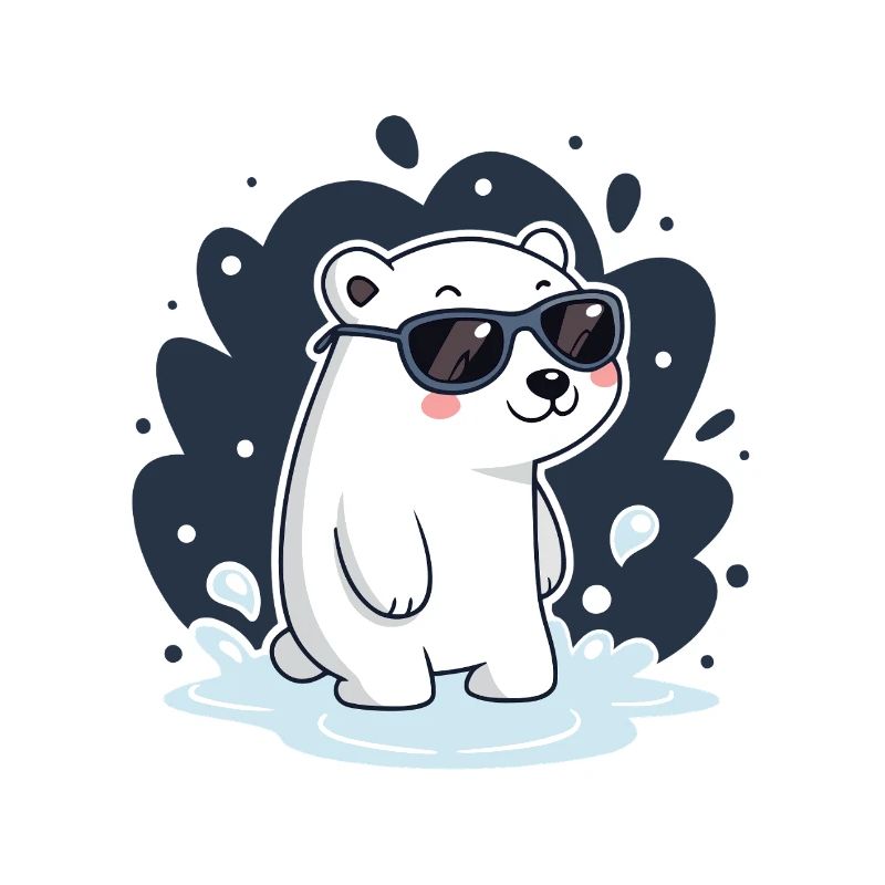 Eisbär-Spritzbrille