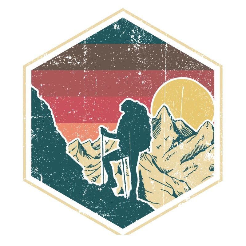 Sunset Summit Climber Hex Badge