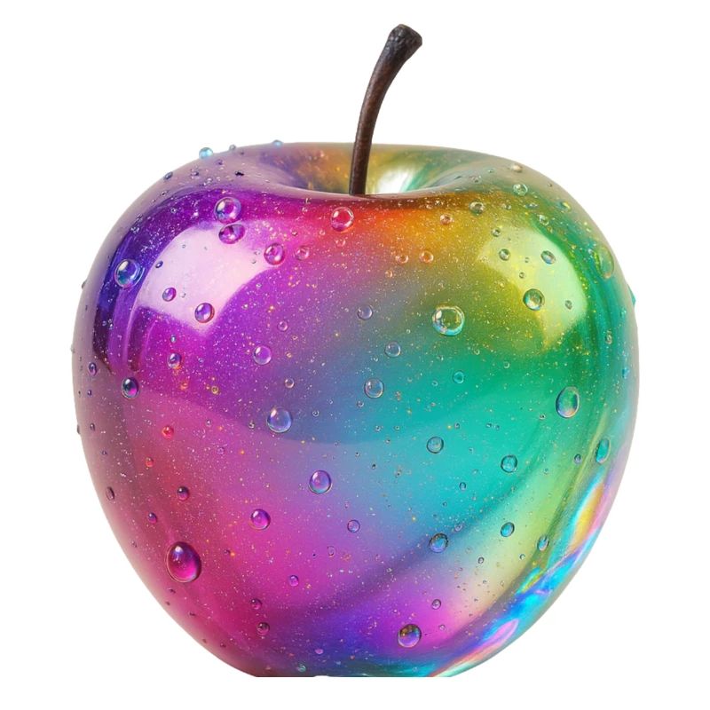 Regenbogen Apfel Ästhetik Design