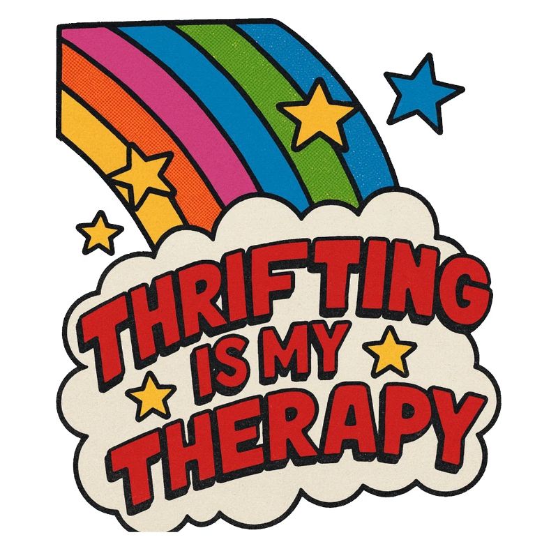 Thrifting Therapy Rainbow Patch