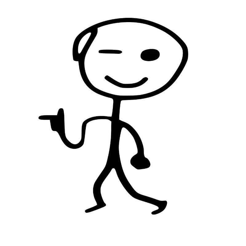 Strichmännchen cool man