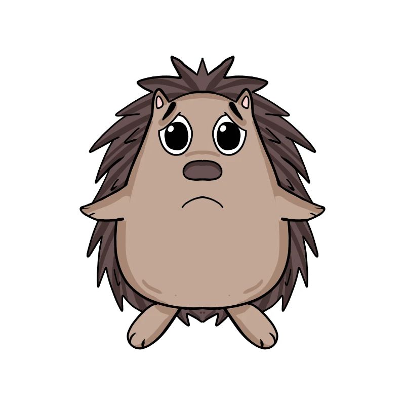Igel Traurig - trauriger Igel
