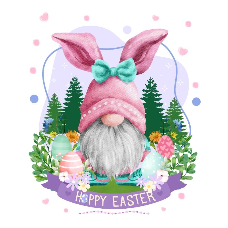 Hoppy Gnome Easter - Easter Gift Idea