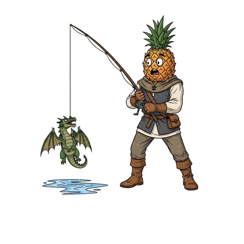 Ananas Mittelalter Drache