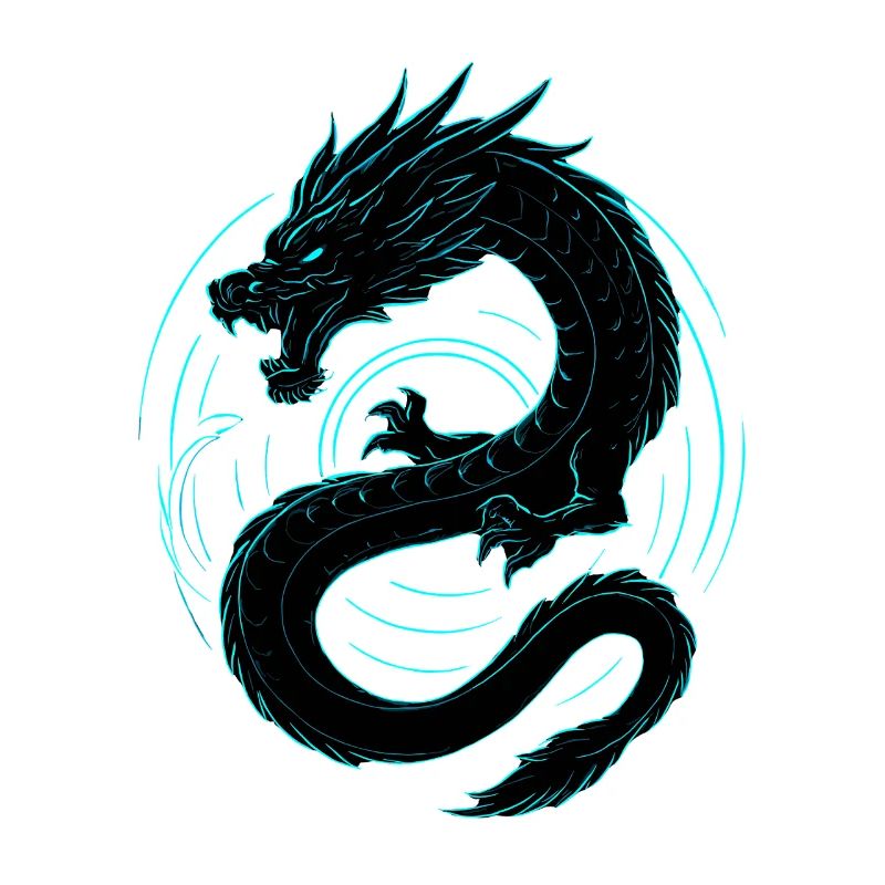 Neon Drache
