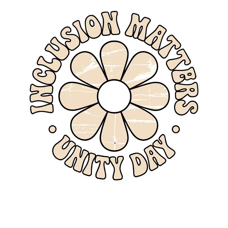 Inklusion Botschaft Retro Blumen
