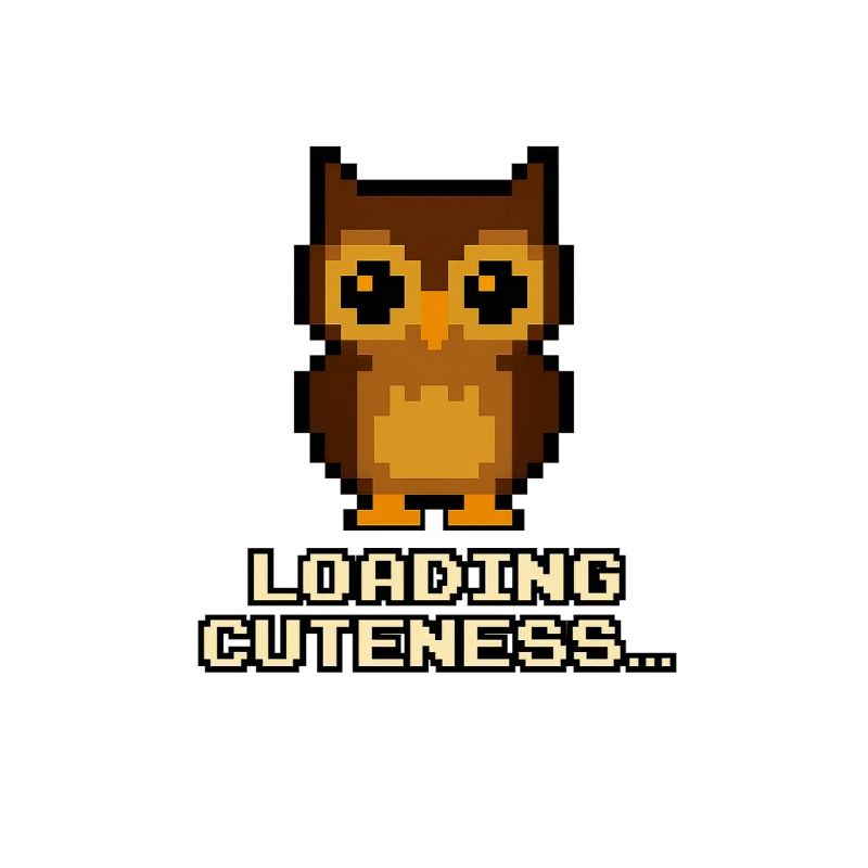 Pixel Owls Loading Cuteness