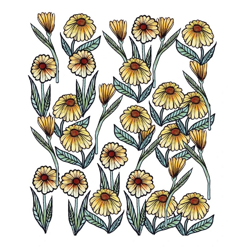 Sunlit Daisy Blumenmuster