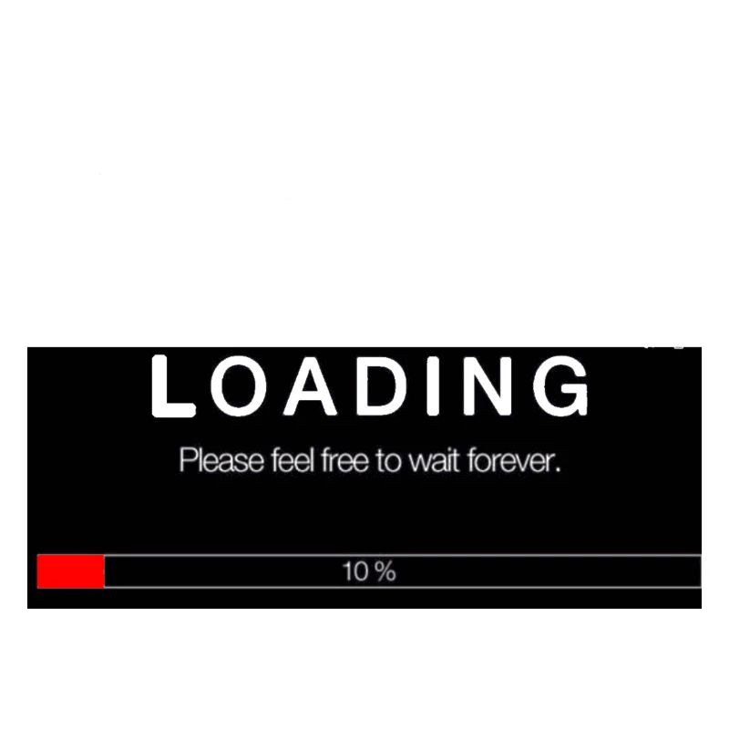 Scrolling Loading Bar University Funny Print