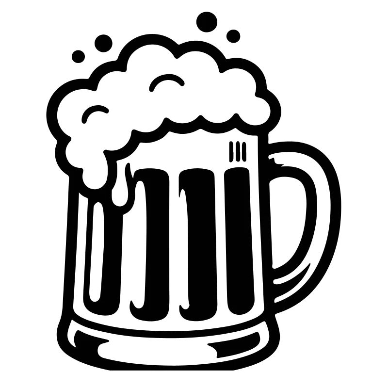 Bierkrug Comic Bier