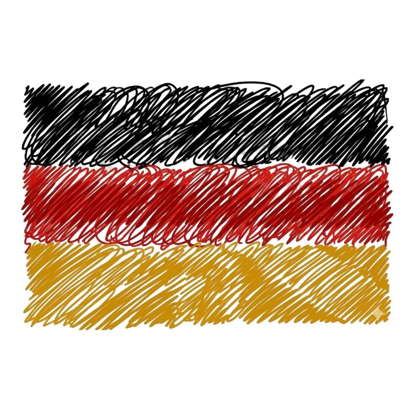 German Flag Scribble