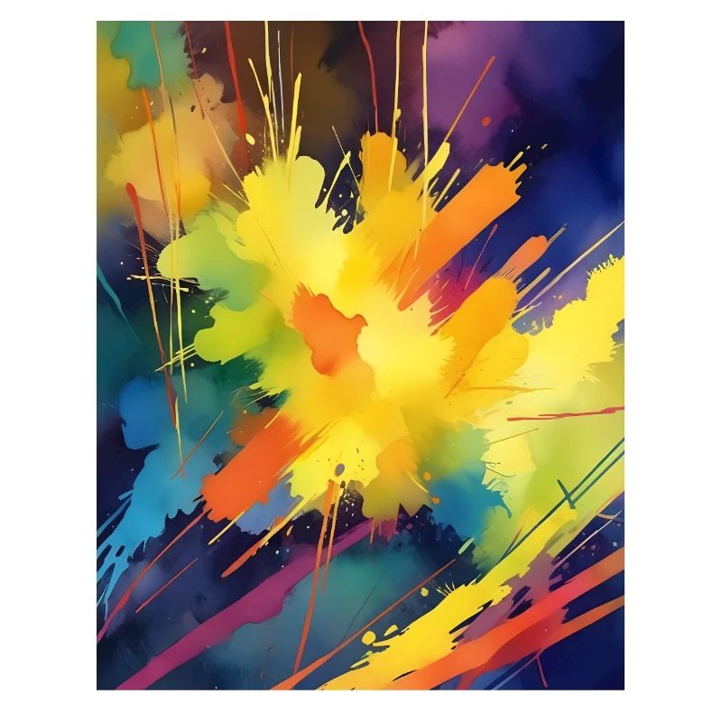 Farbexplosion Abstrakt