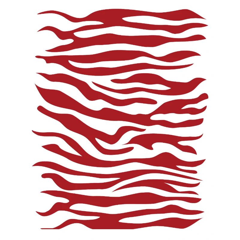 Zebra Pattern Red