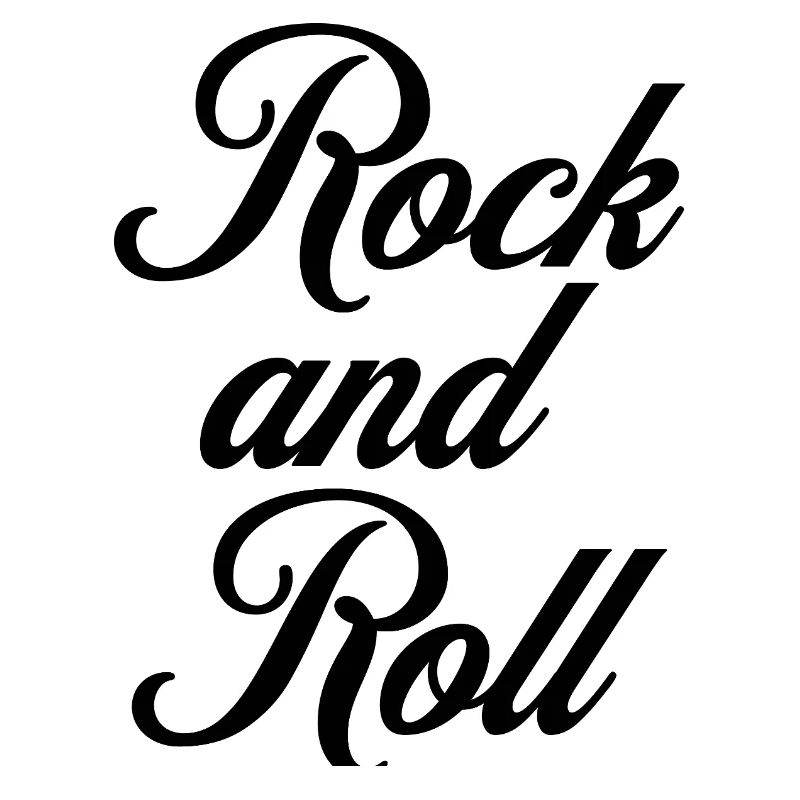Conception de logo de typographie cursive Rock and Roll