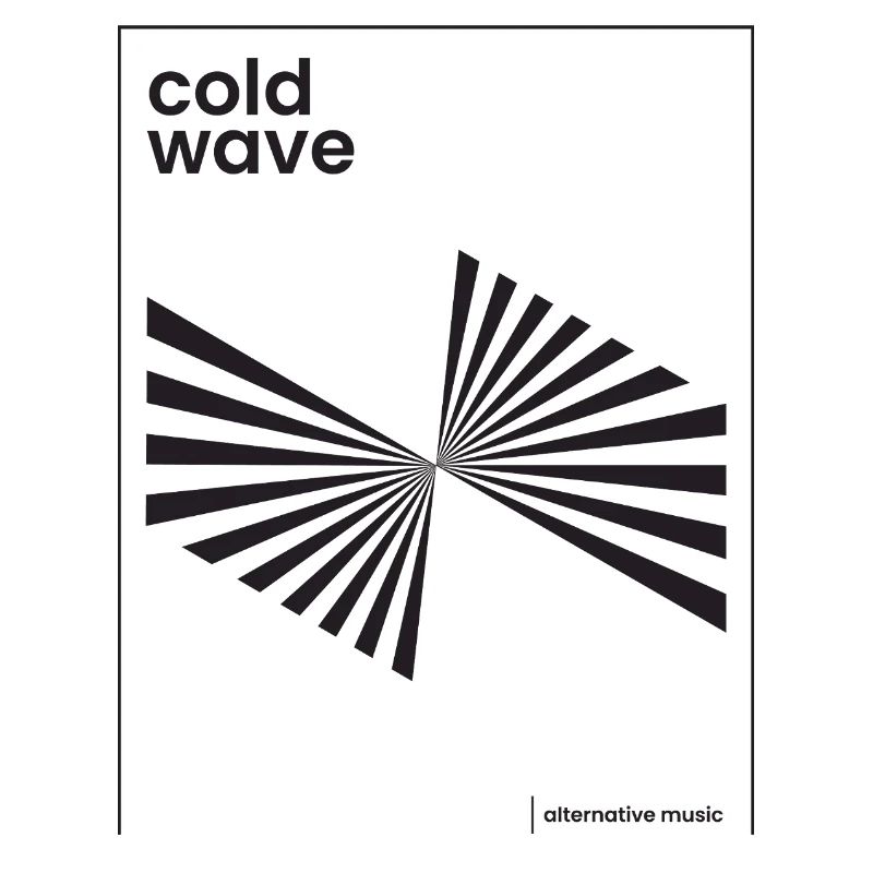 Conception d’affiche de musique Cold Wave
