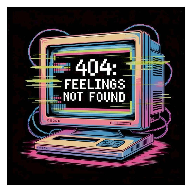 Retro Computer 404 Kein Gefühl