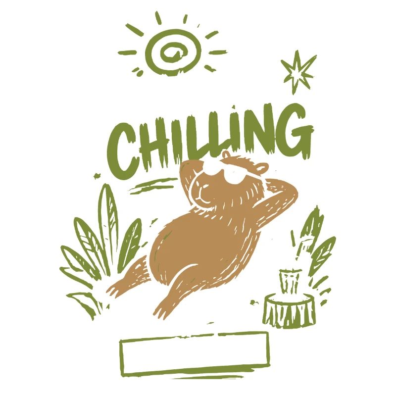 Capybara Chilling Take It Easy