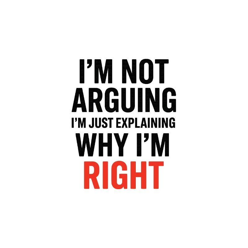 I'm not making arguments Text