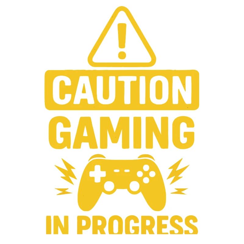 Warnung Gaming in Progress