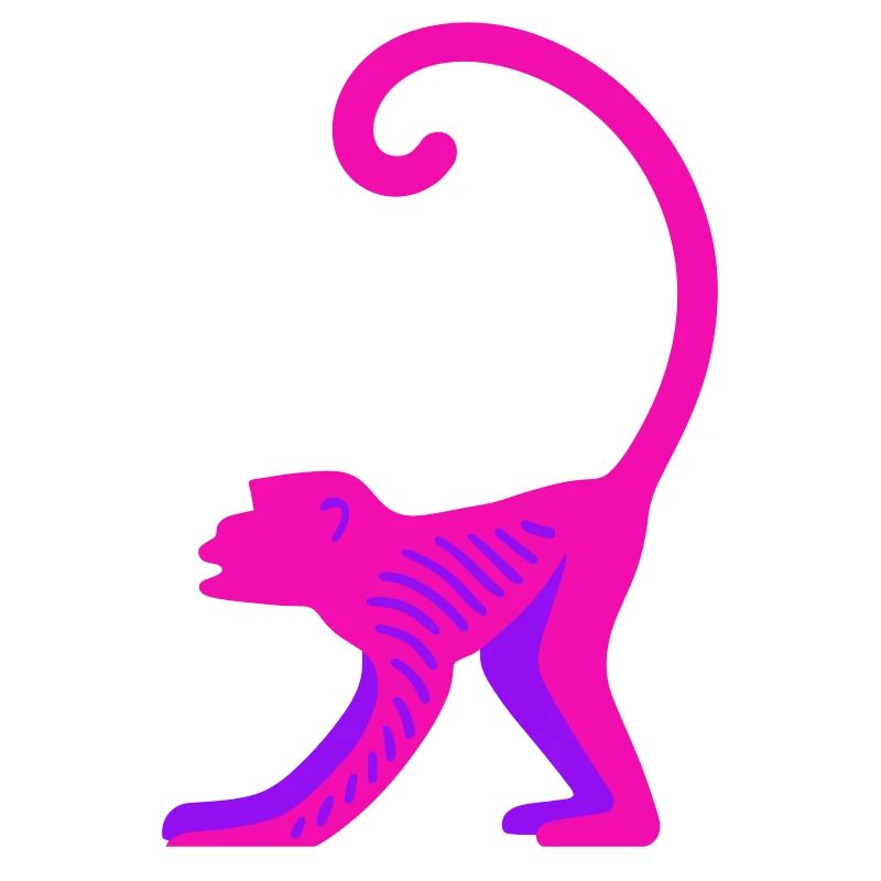 Neon Pink Monkey