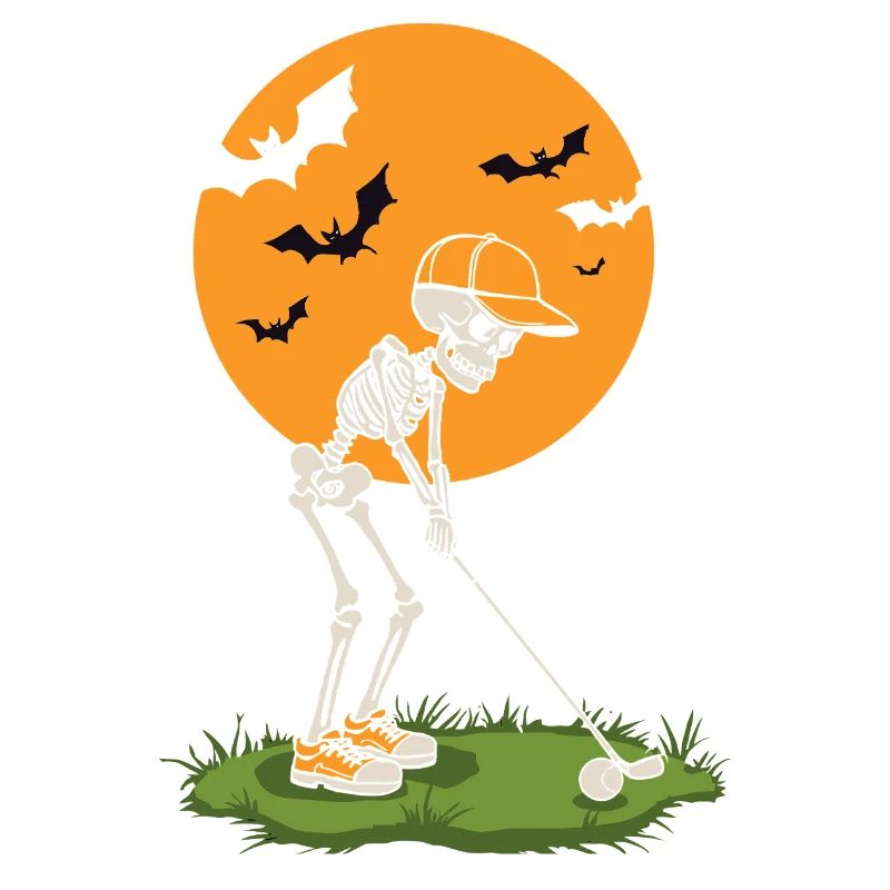 Moonlit Skeleton Golf