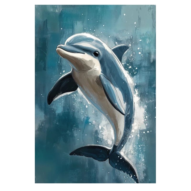 Illustration eines Delfins