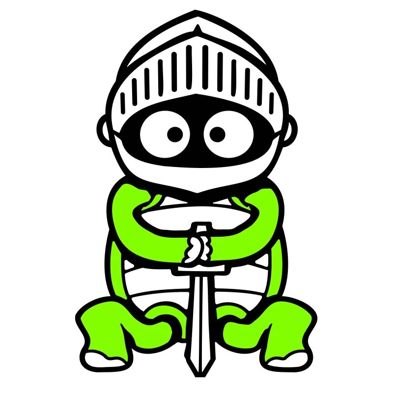 Turtle Knight Épée Fighter Armure Casque